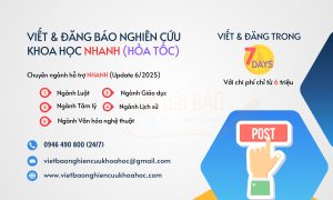 ĐĂNG BÁO NGHIÊN CỨU KHOA HỌC NHANH (HỎA TỐC)
